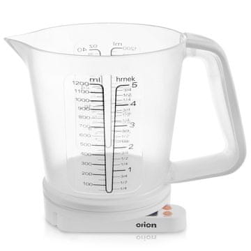 Orion Kuhinjska vaga s mjernom posudom 5 kg, 1,2 l
