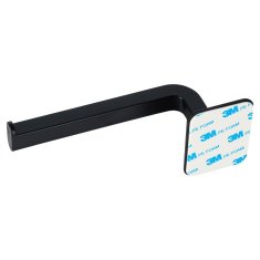 Artemis Držač za toaletni papir, zidni, samoljepljivi, kupaonski, crni