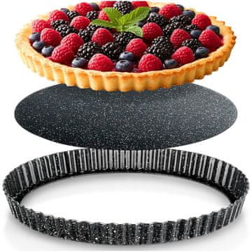 Vilde Granitna posuda za tart s odvojivim dnom 28x3 cm