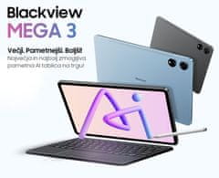 Blackview Mega 3 tablet, 30,7 cm (12,1&quot;), 4G LTE, 12 GB + 256 GB, Android, plava (Skyline Blue)