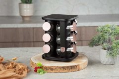 Berlingerhaus Rotirajući stalak za začine 12 posuda BERLINGER HAUS BH-8559 BLACK ROSE