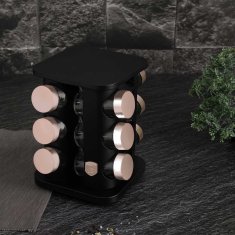 Berlingerhaus Rotirajući stalak za začine 12 posuda BERLINGER HAUS BH-8559 BLACK ROSE