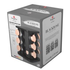 Berlingerhaus Rotirajući stalak za začine 12 posuda BERLINGER HAUS BH-8559 BLACK ROSE