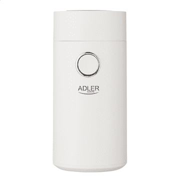 Adler | AD 4446ws | Mlinac za kavu | 150 W | Kapacitet zrna kave 75 g | Broj šalica kom | Bijela