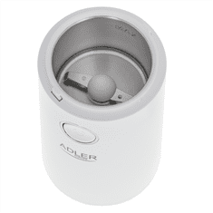 Adler | AD 4446ws | Mlinac za kavu | 150 W | Kapacitet zrna kave 75 g | Broj šalica kom | Bijela