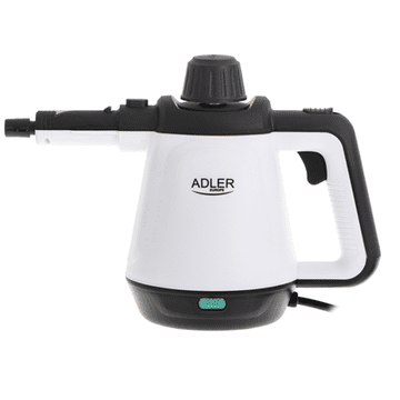 Adler | AD 7038 | Čistač na paru | Snaga 1200 W | Tlak pare 3,5 bara | Kapacitet spremnika za vodu 0,45 L | Bijela/Crna