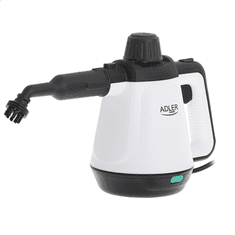 Adler | AD 7038 | Čistač na paru | Snaga 1200 W | Tlak pare 3,5 bara | Kapacitet spremnika za vodu 0,45 L | Bijela/Crna