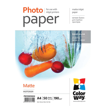 ColorWay | 190 g/m² | A4 | Mat foto papir