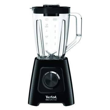 Tefal | Blender | BL420838 BlendForce | Stolni | 600 W | Materijal posude Plastika | Kapacitet posude 1,25 L | Drobljenje leda | Crni