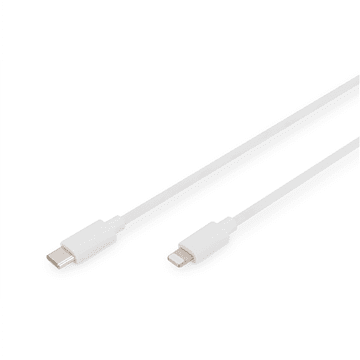 Digitus | Muški | Apple Lightning | Muški | Bijeli | 24-pinski USB-C | 2 m