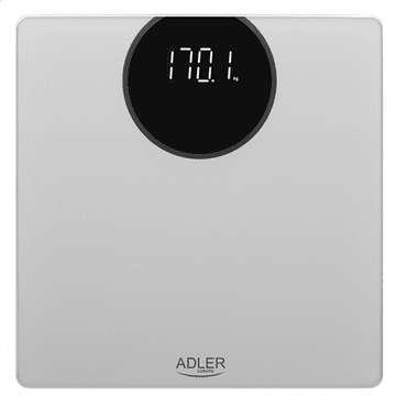 Adler | Kupaonska vaga | AD 8175 | Maksimalna težina (kapacitet) 180 kg | Točnost 100 g | Srebrna
