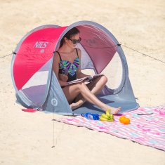 NILS NC3142 CRVENO-SIVI ŠATOR ZA PLAŽU CAMP
