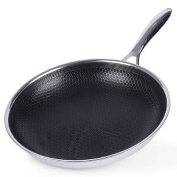 Artemis Patelnia Orion Stalowa Nieprzywierająca do Smażenia Cookcell Hybryd 28 cm