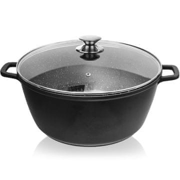 Artemis Granitni lonac s poklopcem za kuhanje, pirjanje, pečenje 32 cm 9,7 L Grande