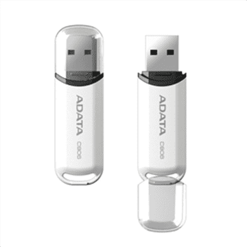 ADATA 32GB USB Flash Drive bijela boja | C906 | USB 2.0 - Prostrani i pouzdani prijenosni ADATA C906 32GB flash drive omogućuje brz prijenos podataka. Proizvod je bijele boje.
