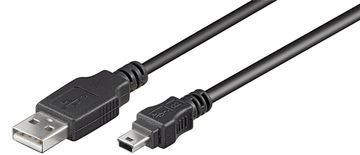 Goobay 50767 USB 2.0 Hi-Speed cable, black, 1.8 m | | USB-A to mini-USB