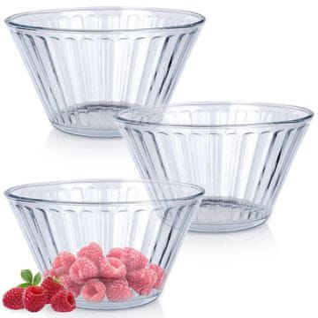 Excellent Houseware Staklene zdjelice 11,5 cm, 270 ml 3 kom.