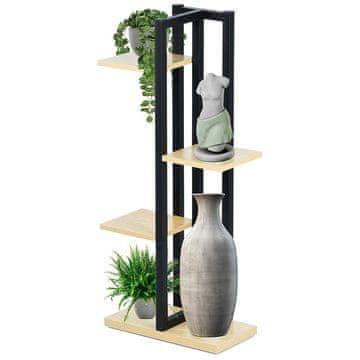 Vilde Metalni stalak za cvijeće s 4 razine 93 cm