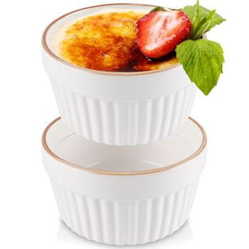 Artemis 2x Naczynie Zapiekania Żaroodporne Miska Miseczka Kokilka Porcelanowa 170ml