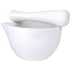 Excellent Houseware Bijeli porculanski mužar za začine
