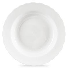 Artemis Duboki tanjur za juhu, porculan, bijeli, klasični, 24 cm, 350 ml