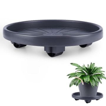 ProGarden Stalak za cvjetne posude na kotačima 30 cm