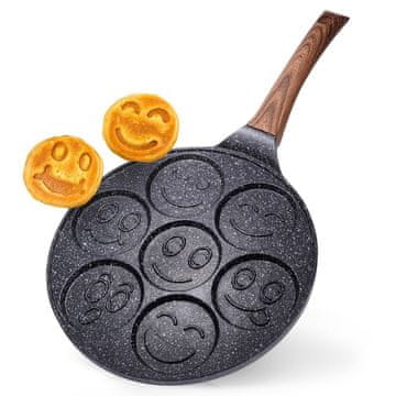 Vilde Granitna posuda za jaja 7 rupa BLACK&WOOD 26 cm
