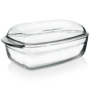 Artemis Staklena posuda za pečenje, posuda za pečenje, posuda za pečenje, poklopac, 2,9 l