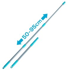 Vilde Teleskopski mop za prozore s gumenom metlicom 57-128 cm, 4 kom.