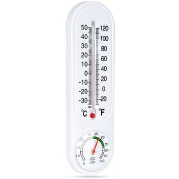 ProGarden Termometar s higrometrom bijeli 22 cm