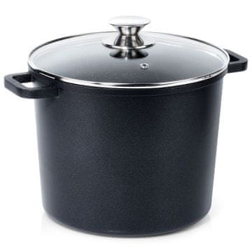 Artemis Granitni lonac sa staklenim poklopcem, visok za kuhanje i pirjanje 7,6 l