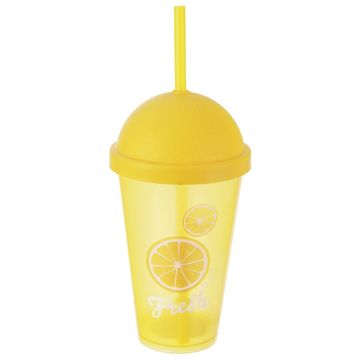 Orion Plastična čaša s poklopcem i slamkom 450 ml