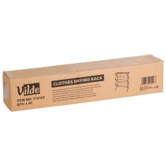 Vilde Crni metalni vertikalni stalak za rublje s mogućnošću izvlačenja 44,5-75x37,5x105 cm