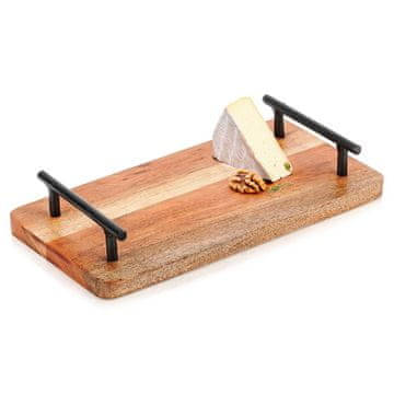 Vilde Drveni pladanj za posluživanje s ručkama 30x15,5 cm