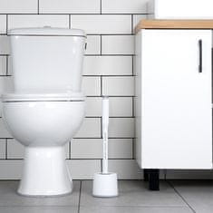 Artemis Silikonska četka za WC s dozatorom tekućine, bijela, kupaonica
