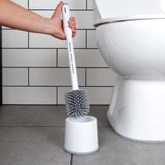 Artemis Silikonska četka za WC s dozatorom tekućine, bijela, kupaonica