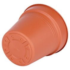 Artemis 3x Smeđa plastična vrtna posuda za biljke, cvijeće, začinsko bilje 17x15,5 cm