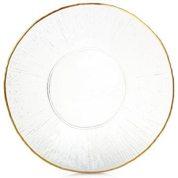 Vilde Tanjur za večeru, plitka čaša, zlatni pladanj, 30 cm