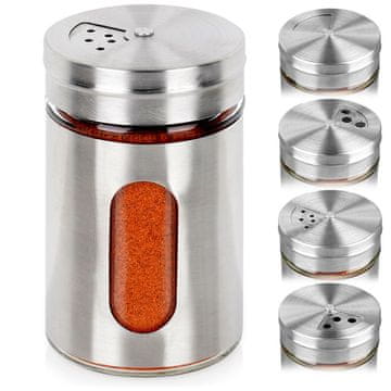 Excellent Houseware Posuda za začine s cjediljkom, staklo, 100 ml