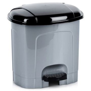 Orion Plastična kanta za otpad s pedalom, siva, 3 l