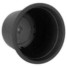 Artemis 3x Crna plastična vrtna posuda za biljke, cvijeće, začinsko bilje 14,5x11 cm