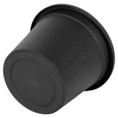 Artemis 3x Crna plastična vrtna posuda za biljke, cvijeće, začinsko bilje 14,5x11 cm