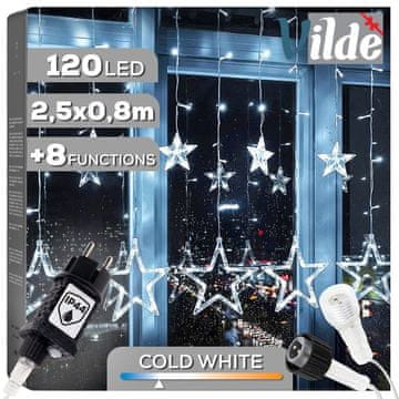 Vilde Vanjska svjetlosna zavjesa 120 LED 2,5 m