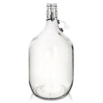 Artemis Staklena boca Carboy Lady s kopčom za vino, liker, mjesečinu, sok 5L