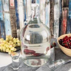 Artemis Staklena boca Carboy Lady s kopčom za vino, liker, mjesečinu, sok 5L