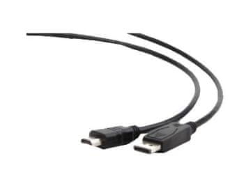 CABLEXPERT | CC-DP-HDMI-3M | Muški | 19-pinski HDMI tip A | Muški | 20-pinski DisplayPort | 3 m