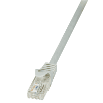 LogiLink | CAT 5e | Patch kabel | Neoklopljena upletena parica (UTP) | Muški | RJ-45 | Muški | RJ-45 | Sivi | 0,5 m