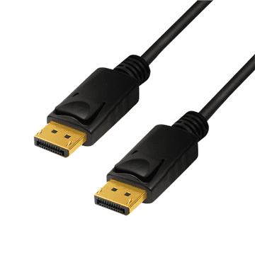 LogiLink | DisplayPort kabel | Muški | 20-pinski DisplayPort | Muški | 20-pinski DisplayPort | 1 m | Crni