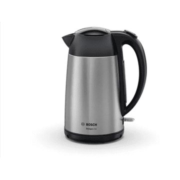 Bosch | Kuhalo za vodu | DesignLine TWK3P420 | Električni | 2400 W | 1,7 L | Nehrđajući čelik | Podnožje okretno za 360° | Nehrđajući čelik/Crna