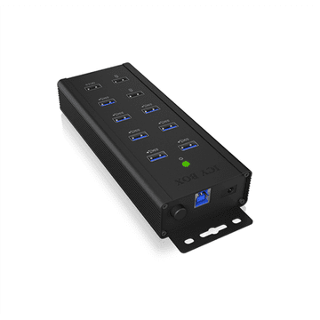 RaidSonic | Industrijsko čvorište sa 7 priključaka | IB-HUB1703-QC3 | USB tipa A